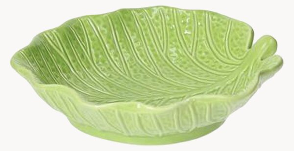 Piatto fondo a forma di foglia Relief