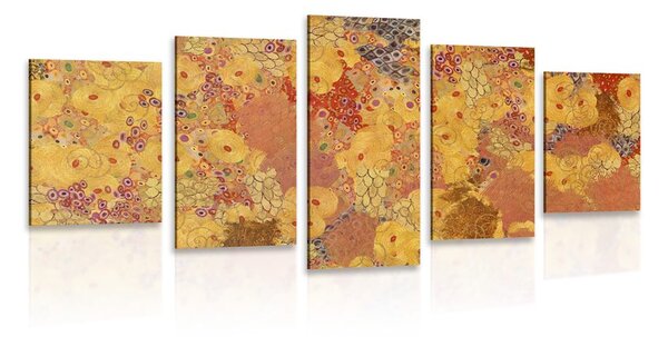 Quadri 5 pezzi – Astrazione nello stile di G. Klimt