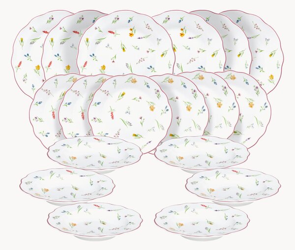 Servizio di piatti Cappettata Millefiori, 6 persone, set da 18
