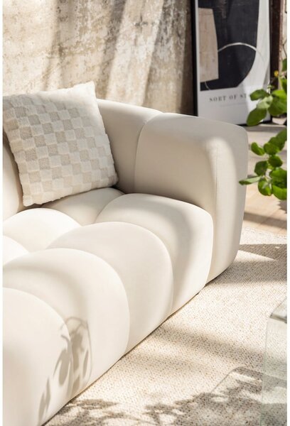Divano verde con rivestimento in velluto 225 cm Cube – Bonami Selection