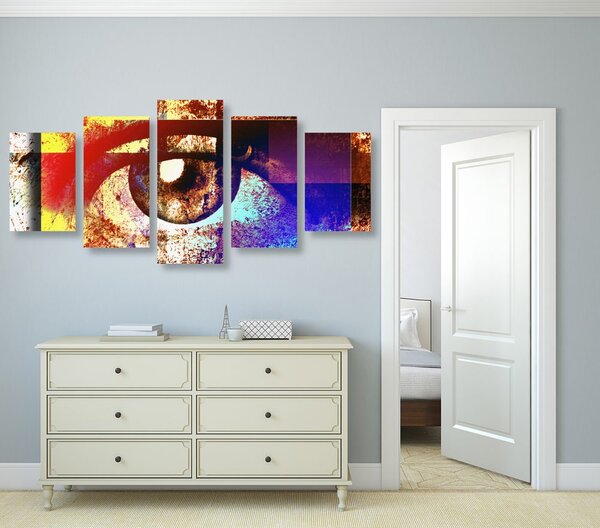 Quadri 5 pezzi – Occhio surrealista