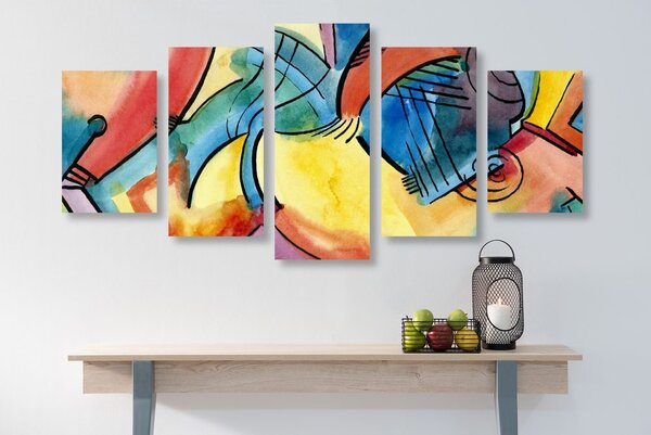 Quadri 5 pezzi – Arte astratta
