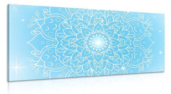 Stampa su tela – Fiore blu di Mandala