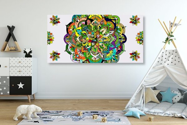 Quadro su tela – Mandala verde