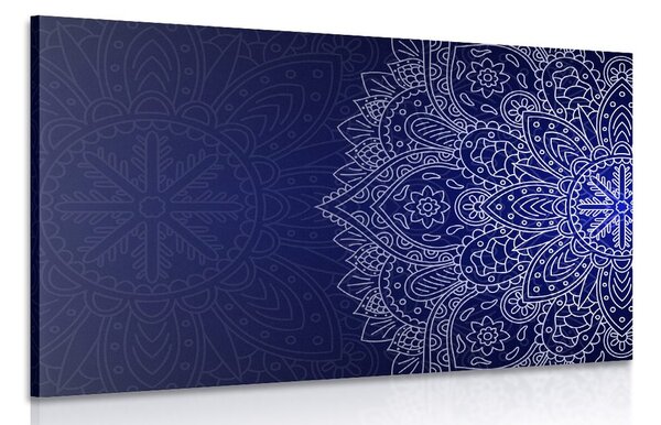 Quadro su tela – Ornamento blu scuro