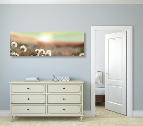 Quadro su tela – Panorama di prato fiorito