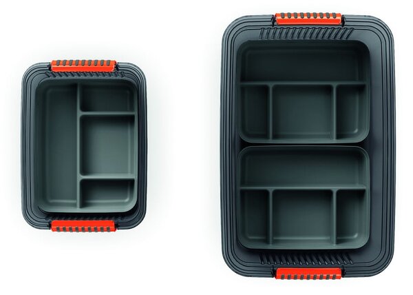 Divisore per organizer grigio in plastica 31,5x24x7,5 cm K Latch Box – KIS