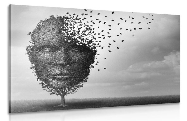 Stampa su tela – Volto astratto in forma di albero