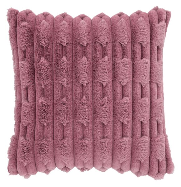 Cuscino decorativo in micropile 50x50 cm Carved Fur – Bianca