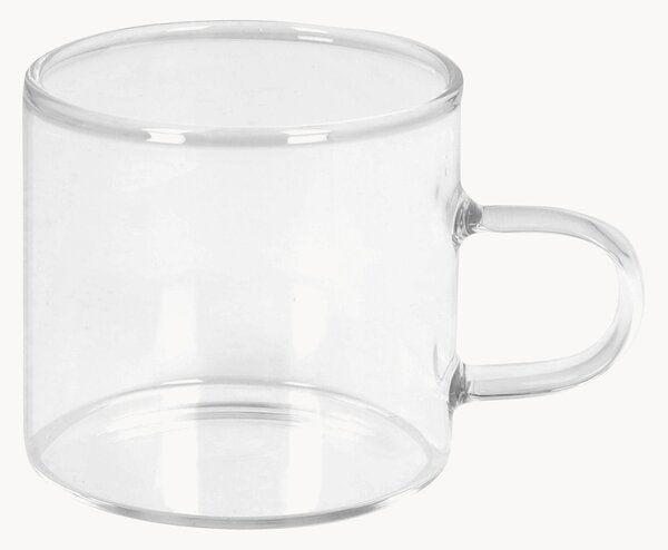 Set di 6 tazze in vetro borosilicato Lyra
