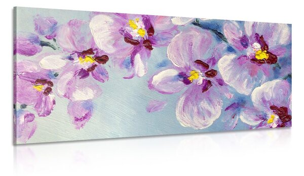 Quadro su tela – Fiori viola romantici
