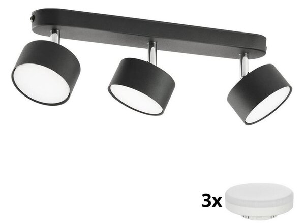 Faretto LED CLARK 3xGX53/10W/230V nero