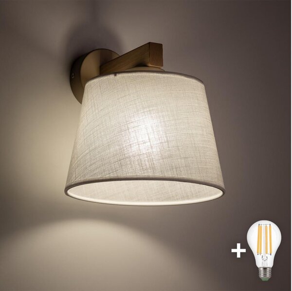 BRILAGI - lampada da parete LED LATTE SABIA 1xE27/15W/230V pino/bianco