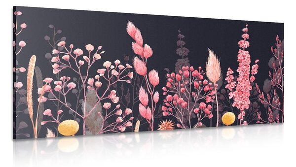 Quadro su tela – Variazione di erba in rosa