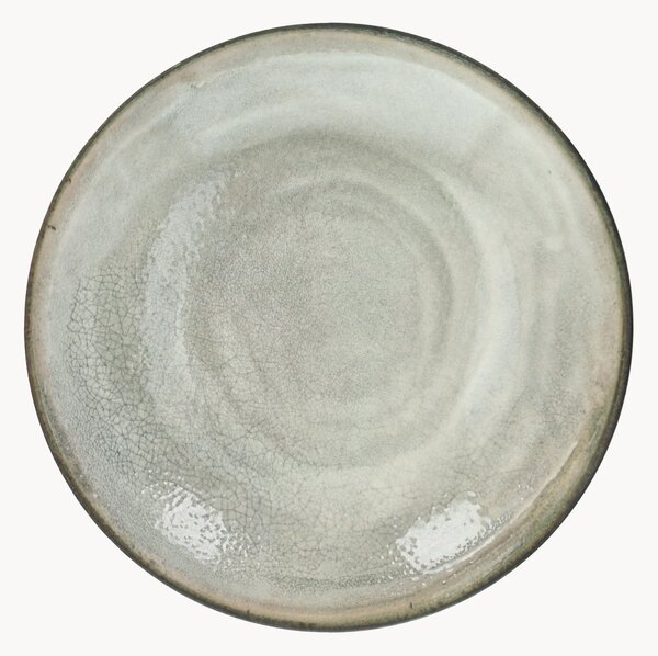 Set di 6 piatti fondi in porcellana Raku