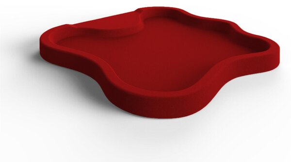 Piatto Doccia da Esterno Giardino in Polietilene HD Arkema Lake Dimensioni 107x103xh 9 cm superficie antisdrucciolo effetto pietra colore Ruby
