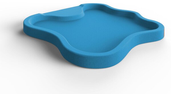Piatto Doccia da Esterno Giardino in Polietilene HD Arkema Lake Dimensioni 107x103xh 9 cm superficie antisdrucciolo effetto pietra colore Ocean