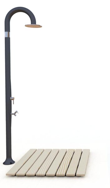 Piatto doccia ECOWOOD Arkema design da Esterno 80x80x h 4 cm -peso 7 kg in Legno di Naturale