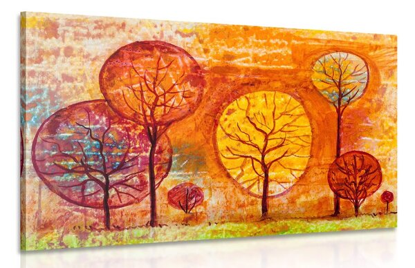 Stampa su tela – Alberi nei colori dell'autunno