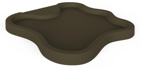 Piatto Doccia da Esterno Giardino in Polietilene HD Arkema Lake Dimensioni 107x103xh 9 cm superficie antisdrucciolo effetto pietra colore Grey