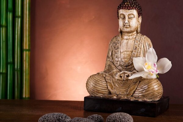 Stampa su tela – Buddha meditante