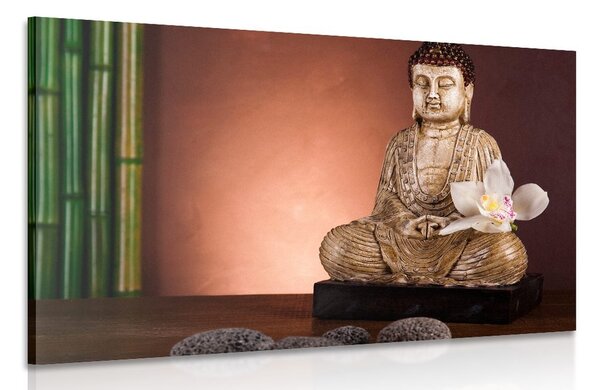 Stampa su tela – Buddha meditante