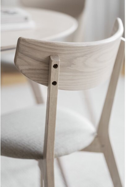 Sedia da pranzo in colore beige-naturale Ami - Rowico