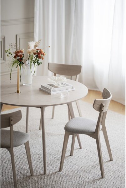 Sedia da pranzo in colore beige-naturale Ami - Rowico