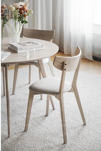 Sedia da pranzo in colore beige-naturale Ami - Rowico