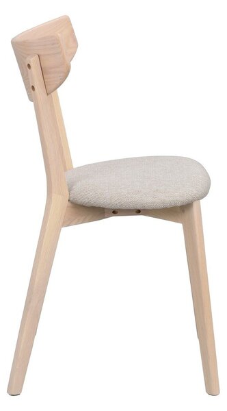 Sedia da pranzo in colore beige-naturale Ami - Rowico