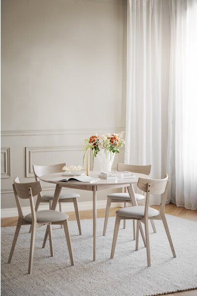 Sedia da pranzo in colore beige-naturale Ami - Rowico