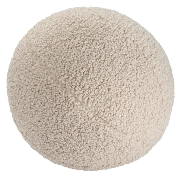Cuscino per divano da bambini marrone chiaro con rivestimento in bouclé Ball – Wigiwama