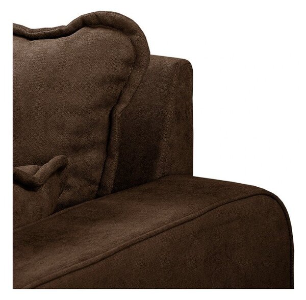 Divano marrone scuro 193 cm Beata - Ropez