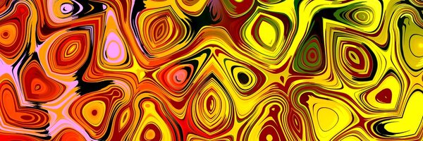 Quadro su tela – Arte creativa in sfumature di rosso e giallo