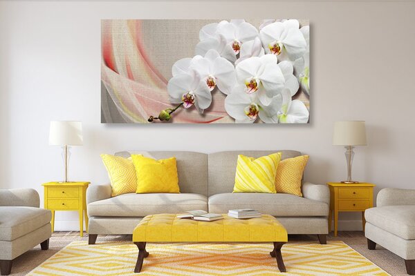 Quadro su tela – Orchidea bianca su tela