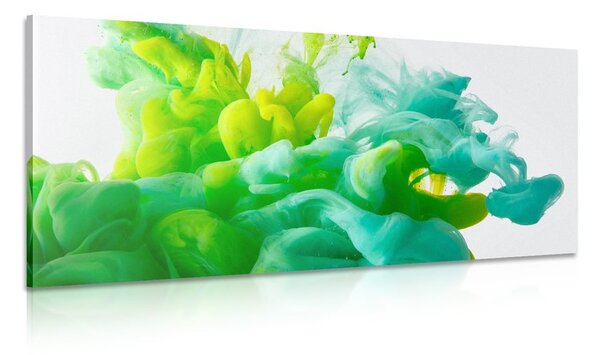 Quadro su tela – Inchiostro in sfumature verdi