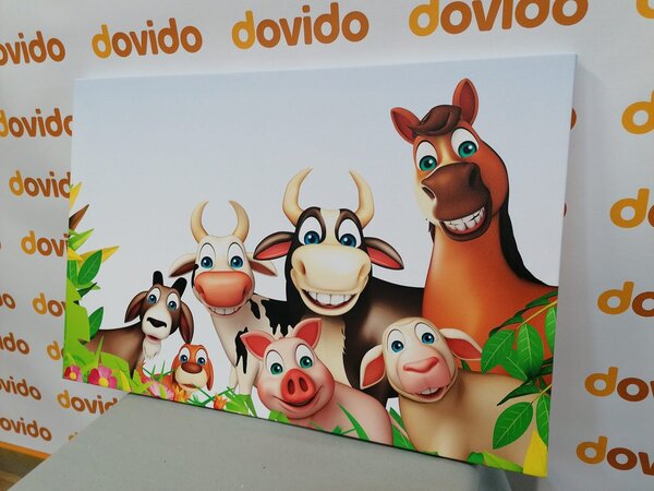 Quadro su tela – Animali della fattoria