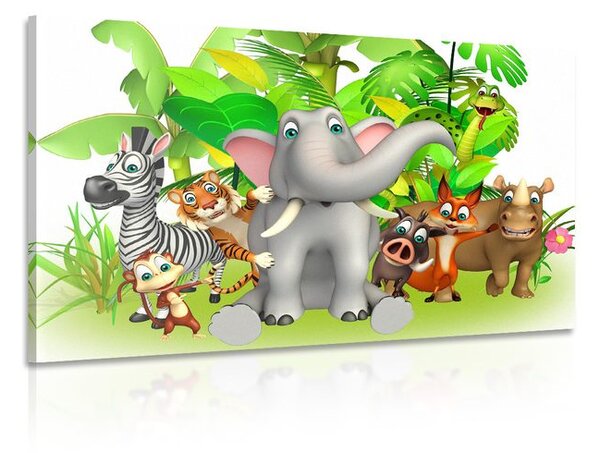 Stampa su tela – Animali della giungla