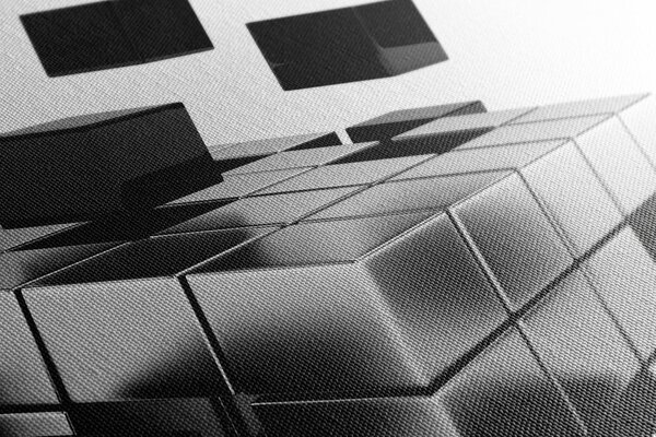 Stampa su tela – Dado strategico in bianco e nero