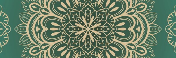 Quadro su tela – Mandala su sfondo turchese