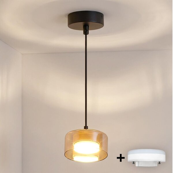 Brilagi - LED Lampadario sospeso su cavo AURA LUX 1xGX53/30W/230V nero/oro