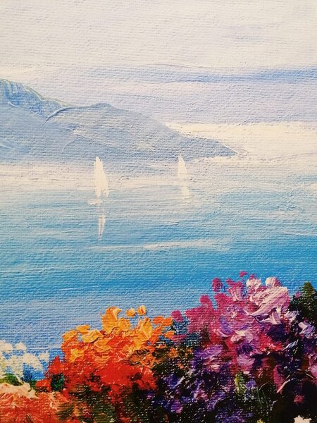 Quadro su tela – Vista sul mare