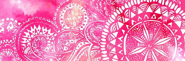 Quadro su tela – Mandala acquerello rosa