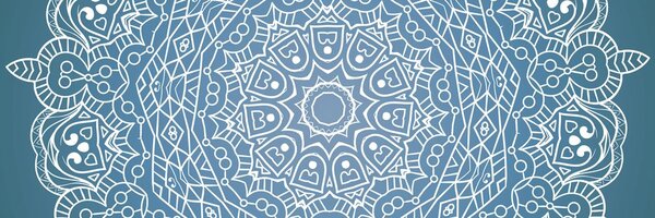 Stampa su tela – Mandala meditativo su sfondo blu