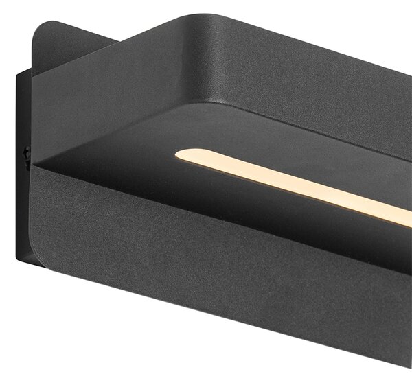 Applique moderna nera con LED incluso, USB e interruttore - Ted