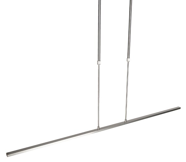 Lampada a sospensione moderna in acciaio con LED regolabile - Bold