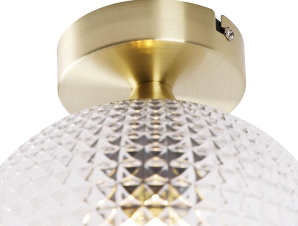 Plafoniera Art Déco in ottone - Sphere