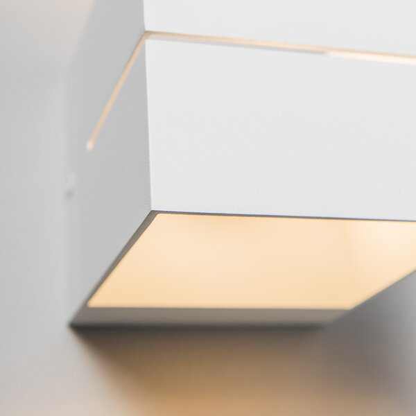 Applique da parete moderna bianca 9,7 cm - Transfer Groove