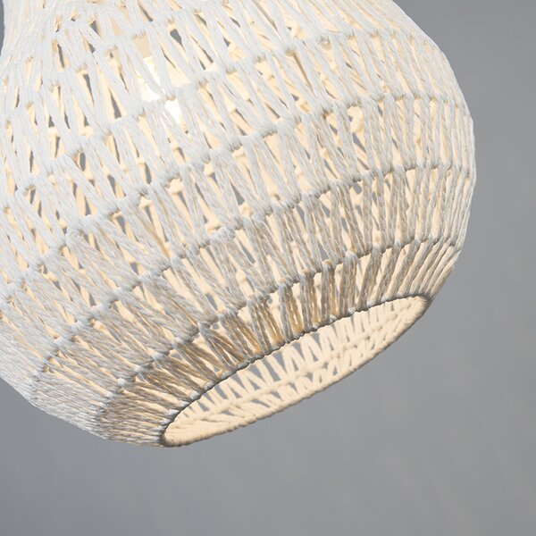 Lampada a sospensione scandinava bianca 45 cm - Lina Drop