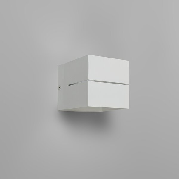 Applique da parete moderna bianca 9,7 cm - Transfer Groove